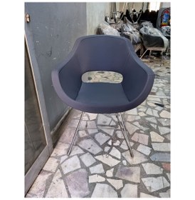 Resim Bintaşmobilya Viva Antrasit Gri Deri Ofis Bekleme Koltuğu 
