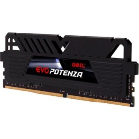 Resim Geıl Evo Potenza-Amd Ryzen 8GB 3000MHz 1.2V CL16 Gamıng Pc Ram Black GAPB48GB3000C16ASC 