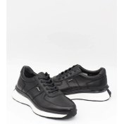 Resim Fosco 2982 Siyah Hakiki Deri Eva Taban Erkek Sneakers 