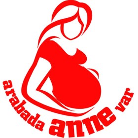 Resim MIGNATIS Arabada Anne Var Kız-erkek Modifiye Araba Sticker 45cm - Kırmızı 