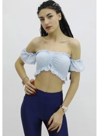 Resim Saklımoda Balon Kol Lastikli Büstiyer Bebemavi - P-019964 Çok Renkli 