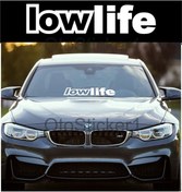 Resim Oto Sticker Lowlife Büyük Boy Cam Yazısı Stickeri 58X15Cm 