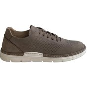 Resim Platin Nubuk Vizon Erkek Sneaker 
