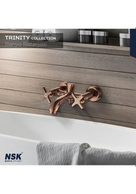 Resim Nsk Trınıty Banyo Bataryası Bronz Altın 