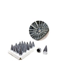 Resim Carmind Mermi Sivri Bijon Kapağı Krom Renk 17mm 