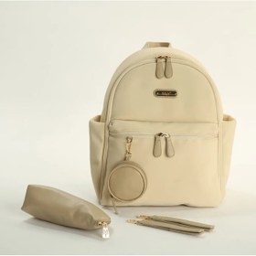 Resim M&y Diamond Anne Bebek Bakım Sırt Çantası 7345 Krem 001 