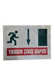 Resim As Güvenlik Uyarı Levhası Yangın Çıkış Kapısı "883" 