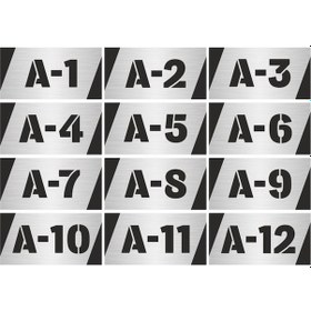 Resim Metal Kapı, Masa, Dolap, Posta Kutusu Numarası 3,5cmx7cm Gümüş Renk 