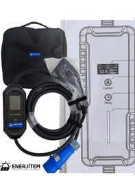 Resim Enerjitem 7 Kw 32a Elektrikli Araç Taşınabilir Şarj İstasyonu,220 