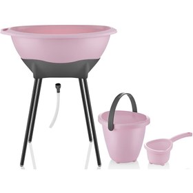 Resim Babyjem Elegant Banyo Küvet Seti Pembe - Pembe / STD 