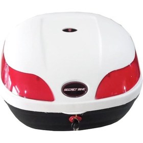 Resim Motosiklet Arka Çanta Beyaz - 33 Litre 