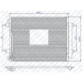 Resim Klima Radyatoru Kondenser Passat 05 615X425X16 At/Mt Sanzuman 504614834 