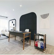 Resim Zenith Çalışma Masası Kitaplık Takımı150cm Antrasit Ceviz 