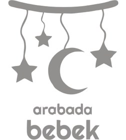 Resim New Jargon Arabada Bebek Var - Ay Yıldız Modifiye Araba Sticker 15cm - Gri 