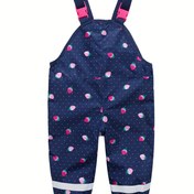 Resim Gökyüzü Mavisi Açık Hava Yağmurluk Pantolonu - Genç Kızların Dış Mekan Maceraları İçin Mükemmel!, Dış Mekan İçin Mükemmel! 