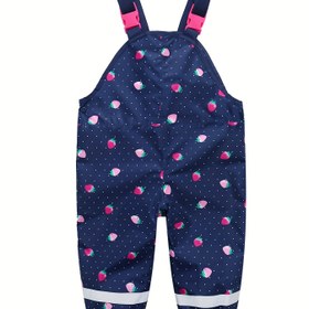 Resim Gökyüzü Mavisi Açık Hava Yağmurluk Pantolonu - Genç Kızların Dış Mekan Maceraları İçin Mükemmel!, Dış Mekan İçin Mükemmel! 