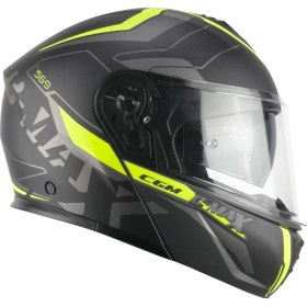 Resim Cgm 569G C-Max Cıty Çene Açılır Kask Siyah/sarı 