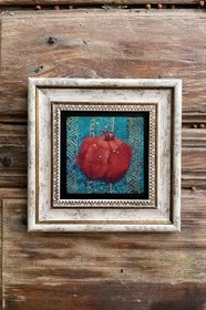 Resim Oscar Stone Decor Çerçeveli Taş Duvar Dekoru Tablo 20X20Cm 2'Li Set Nar Esmaül Hüsna 2-2Cdd-086 