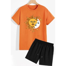 Resim Trendypassion Evren Temalı Şort T-Shirt Eşofman Takımı 