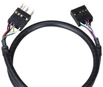 Resim Akasa Hd&Ac97 Destekli Ön Panel Ses Uzatma Kablosu (40Cm) 