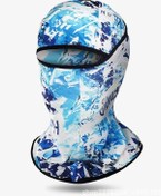 Resim Buz İpek Güneş Koruyucu Maske Erkek Baş Örtüsü Tam Yüz - Koyu Bey 