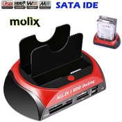 Resim Molix Harici Usb 2.0 2.5" 3.5" Ide+Sata Hdd + Docking Everest