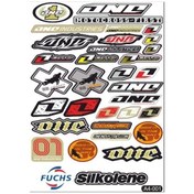 Resim A4 Sticker 001 Tek Paket Çoklu Sticker Siyah 