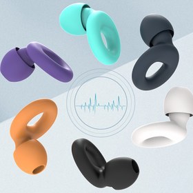 Resim Yumuşak Kulak Tıkaçları Silikon, Yüzme için Yeniden Kullanılabilir Kulak Tıkaçları, XS/S/M/L bedenlerde 4 çift Silikon Kulak Uçları 