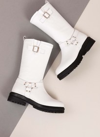 Resim Gondol Hakiki Deri Günlük Kaymaz Taban Yarım Çizme Anl.2795 