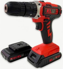 Resim Klpro KLEco KETM1875 18V/1.5 AH Çift Akülü Darbeli Matkap + 750W Avuç Taşlama + 23 Parça Aksesuar Set 