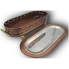 Resim Turna Bakır Ayaklı Közlü Sunum Kebaplık 90 Cm Oksit Turna5864-3 