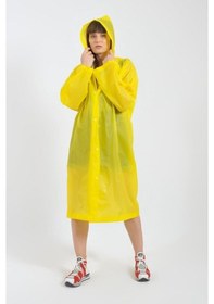 Resim Unisex Sarı Eva Kumaş Su Rüzgar Geçirmez Yağmurluk Sarı 