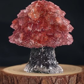Resim El Yapımı Ametist Kristal Para Ağacı - Feng Shui Zenginlik & Şans Tılsımı, 4.98cm Masaüstü Dekoru Ev, Ofis, Yatak Odası İçin - Mükemmel Tatil Hediyesi, Noel Ağacı, Bonsai, Koleksiyonluk, Oda Dekoru İçin Mükemmel 