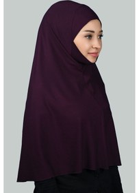 Resim Altobeh Hazır Türban Peçeli Pratik Eşarp Tesettür Nikaplı Hijab - Namaz Örtüsü Sufle 3xl - Mürdüm MÜRDÜM 