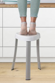 Resim Prima Nova Paslanmaz Aluminyum Banyo Taburesi 120 Kg Taşıma Kapasitesi 