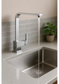 Resim Sardıcı Kare Mutfak Bataryası Pirinç Malzeme 