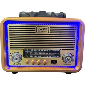 Resim Nns NS-6682 USB / Tf Kart / Fm Retro Taşınabilir Bluetooth Hoparlör 