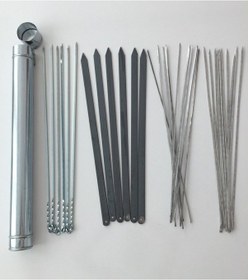 Resim Mangal Seti 60Cm -6 Kebap.6 Patlıcan.10 Ciğer.10 Kuşbaşı.Şiş Kabı 