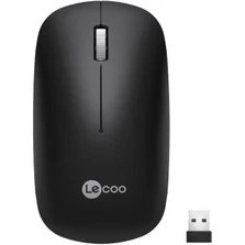 Resim Lenovo Lecoo WS214 Siyah Sessiz Kablosuz Mouse 