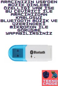 Resim beboncool Bebonool Araç Usb Kablosuz Bluetooth Çevirici Dönüştürücü 