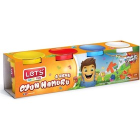 Resim Lets Oyun Hamuru 4 Renk 600 G L8340 