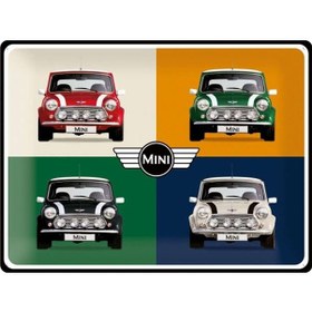 Resim Nostalgic Art Mini Cars Pop Art Metal Pano 30 X 40 Cm 
