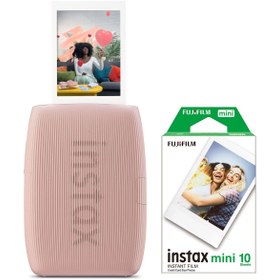 Resim Fujifilm Instax mini Link 3 Pembe Akıllı Telefon Yazıcısı ve 10'lu mini Film 