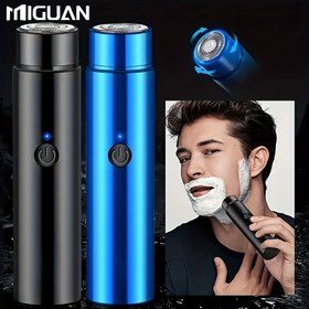 Resim Erkekler için Kompakt Şarj Edilebilir Mini Elektrikli Tıraş Makinesi - Kaşlar, Üst ve Alt Dudaklar, Yanaklar, Çene ve Boyun için Pürüzsüz Tıraş, USB Şarj, Hassas Düzeltme, Taşınabilir ve Kablosuz Tasarım, Kolay Temizlenebilir - Günlük Kullanım ve Seyahat İçin Mükemmel, Yüz Tüyleri Bakımı | Modern Tıraş Makinesi | USB Şarj Edilebilir, Mini Taşın 