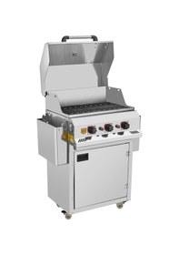 Resim Tüplü Lpg Profesyonel Bahçe Teras Tipi Döküm Barbekü - R134 