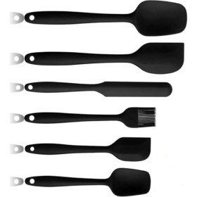 Resim CetKing Yanmaz Yapışmaz Silikon 6'lı Pasta, Yumurta Fırçası, Kaşık Bıçak, Spatula Mutfak Seti 