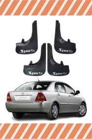 Resim bgfix Toyota Corolla Tüm Kasalar Sports Yazılı 4'lü Tozluk Çamurluk Paçalık 