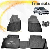 Resim Ford Fiesta 3D Paspas Havuzlu Siyah 2002-2008 Arası 4 Prç N11.20401 