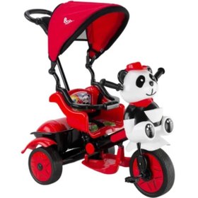Resim Babyhope Little Panda Lüx Bisiklet Kırmızı Siyah Kırmızı Siyah 