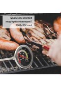 Resim Trendooze Açık Hava Mangal Tütsüleme Termometre - Paslanmaz Çelik Mangal Ve Fırın İçin 